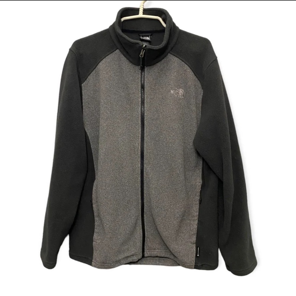 The North Face Full Zip Fleece Porfomance Jacket Gray Black Men’s Large